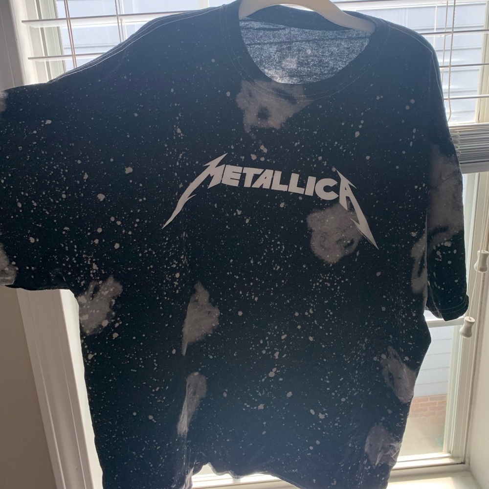 Metalica black oversized tee